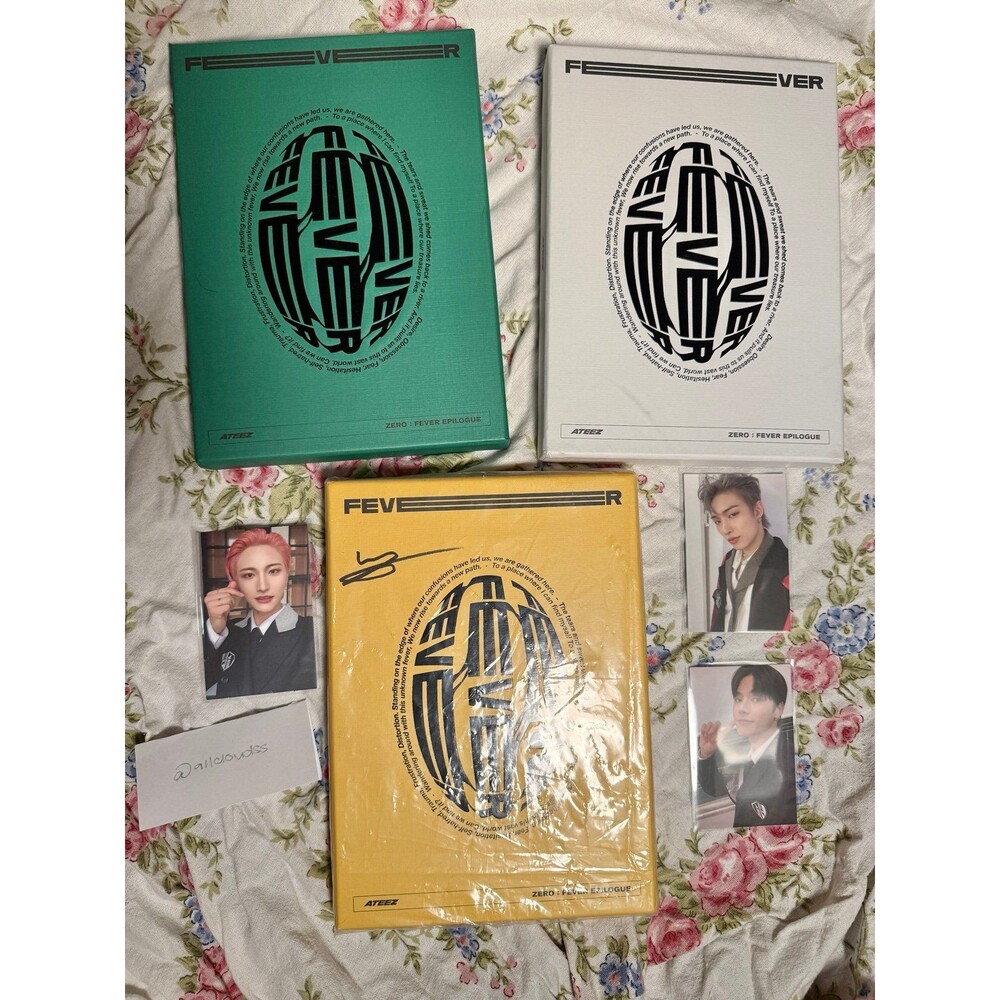ATEEZ ZERO: FEVER EPILOGUE CD Album bundle with Photocards